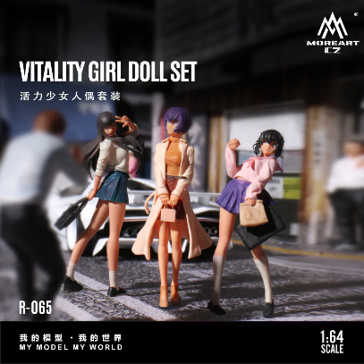 Moreart 1:64 Vitality Girl Doll Set