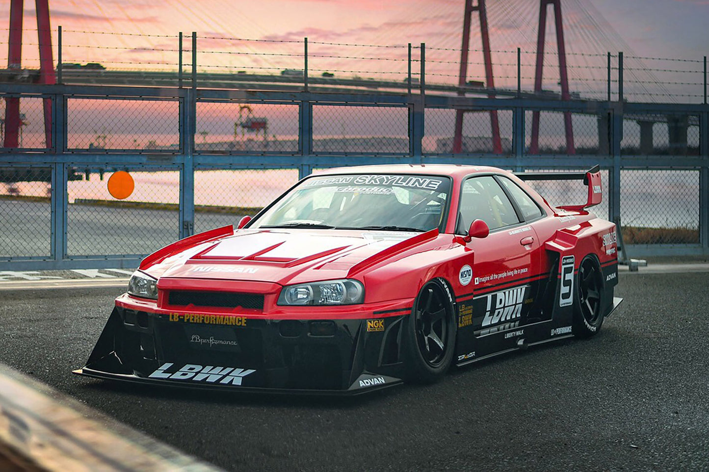 PREORDER Street Hunter 1:64 Nissan Skyline GT-R R34 Super Silhouette LBWK ER34 Liberty Walk
