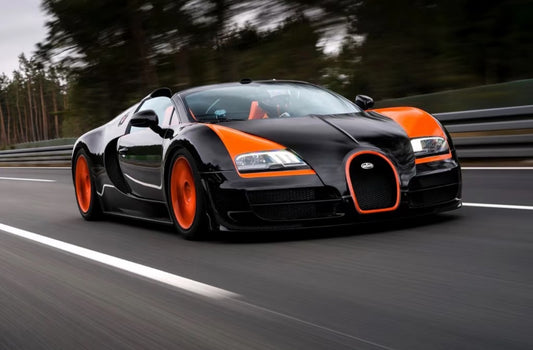 PREORDER 1:18 Bugatti Veyron Grand Sport Vitesse WRC (Black/Orange)
