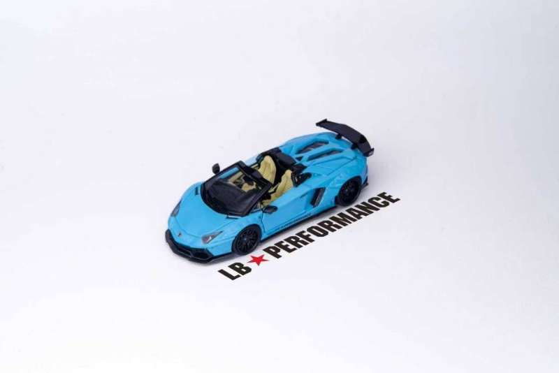 PREORDER Rhino Model RM 1:64 Lamborghini Aventador LP720-4 LBWK Widebody (Baby Blue/Verde Singh)