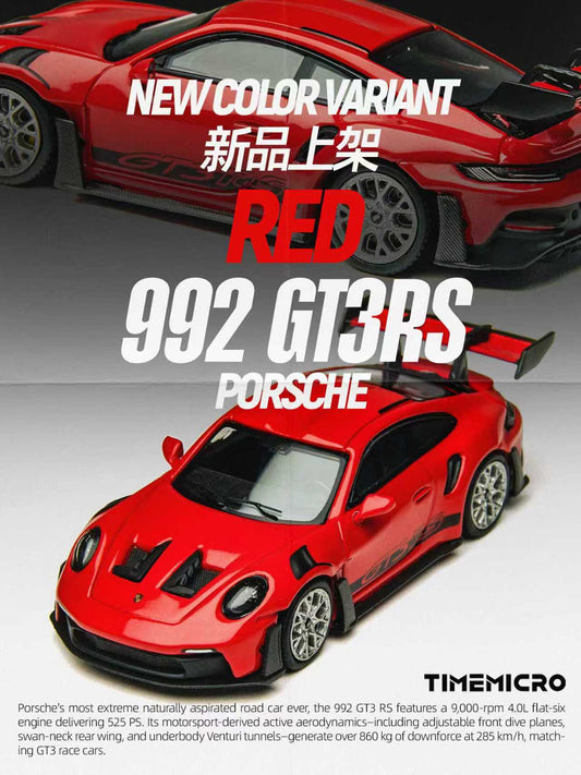 Time Micro 1:64 Porsche 911 992 GT3 RS (Red)