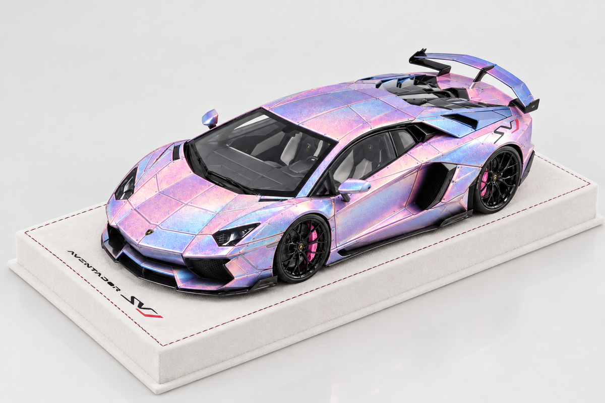 PREORDER 1:18 Lamborghini Aventador SVJ ‘Planet Pink’