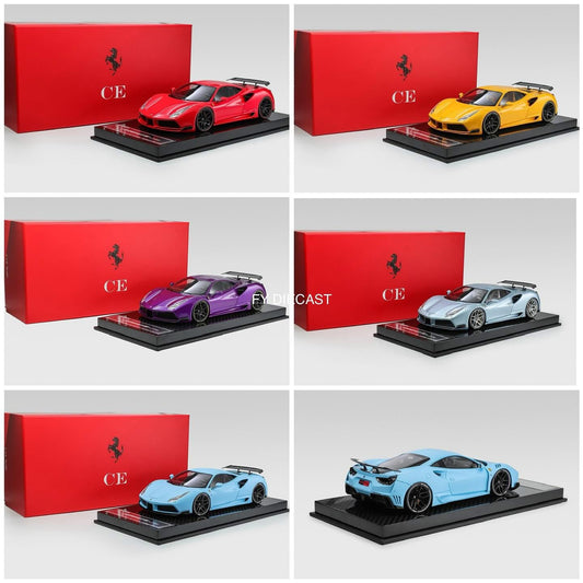 PREORDER CE Models 1:18 Ferrari 488 N-Largo Novitec Rosso