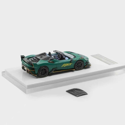 PREORDER HKM 1:64 Mansory F9XX Spider SF90 - Green