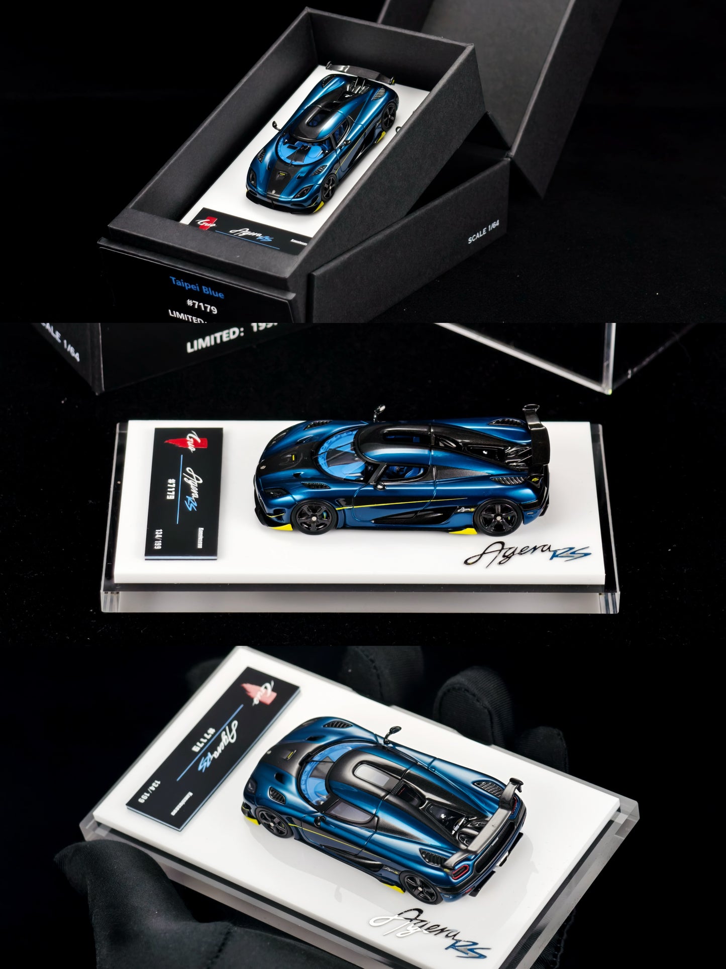 Guo Models 1:64 Koenigsegg Agera RS 'Taiwan Blue'