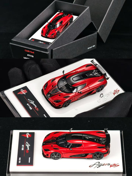 Guo Models 1:64 Koenigsegg Agera RS (Chilli Red)