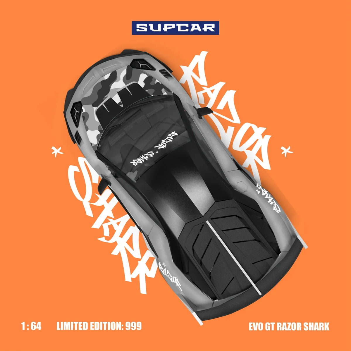 SUPCAR 1:64 Lamborghini Aventador GT EVO LBWK 'Shark Mouth'