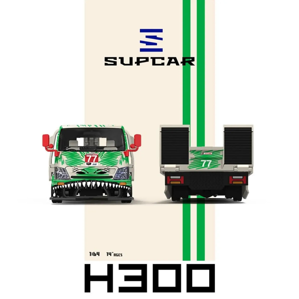 SUPCAR 1:64 Hino H300 Transport Truck 'Sketch Rexy'