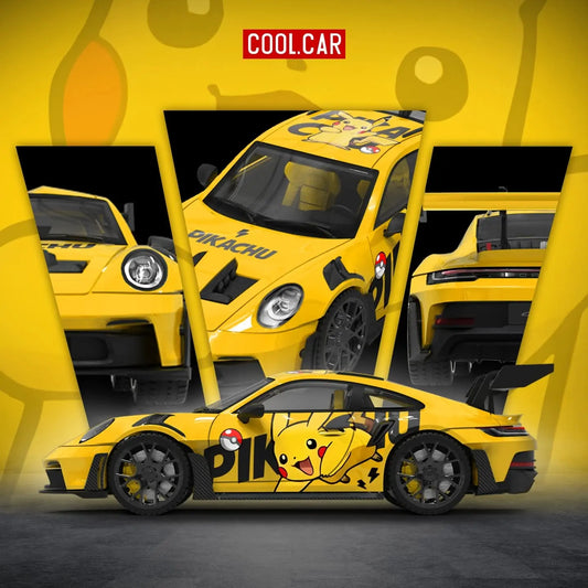 PREORDER Cool Car 1:64 Porsche 992 GT3 RS 'Pikachu'