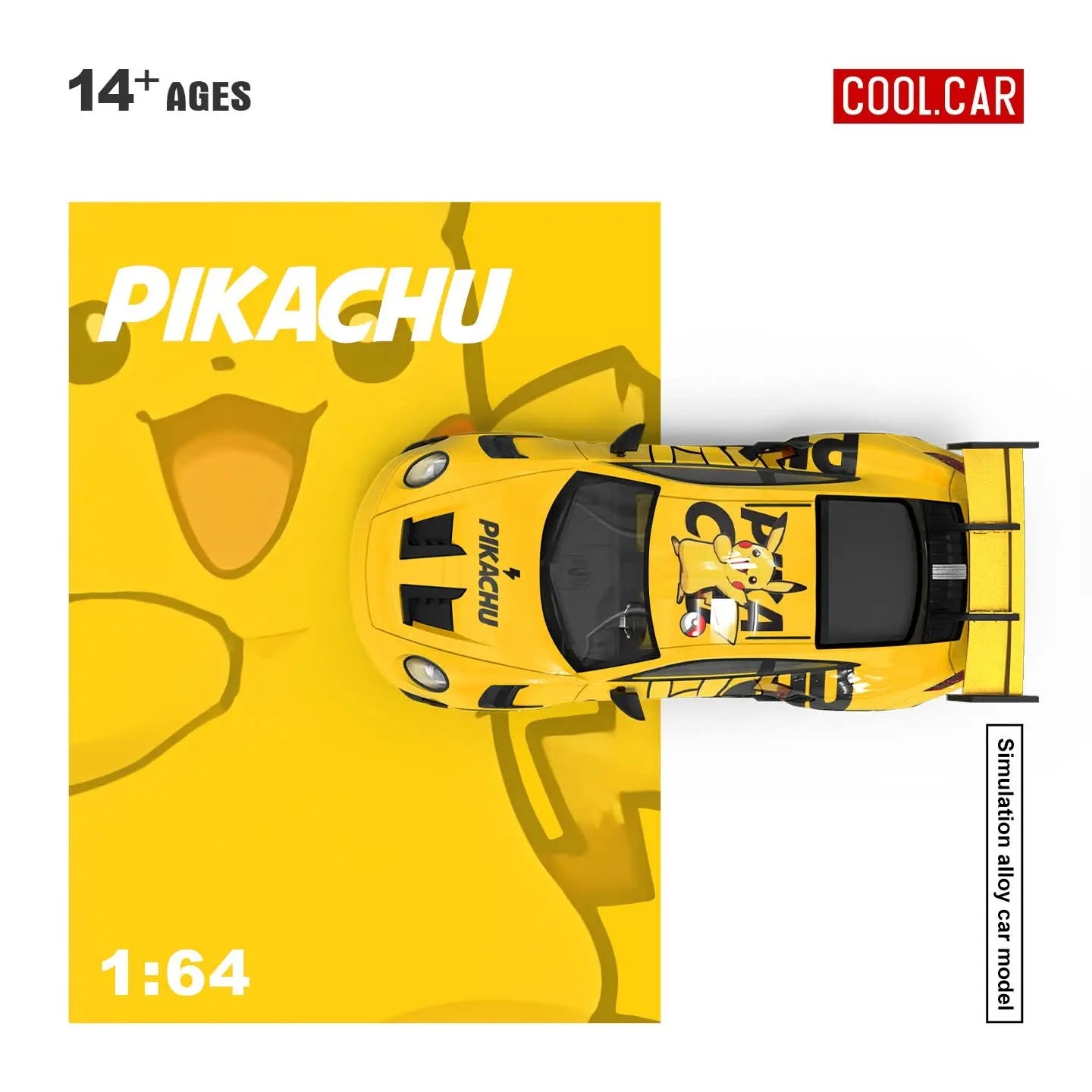 PREORDER Cool Car 1:64 Porsche 992 GT3 RS 'Pikachu'