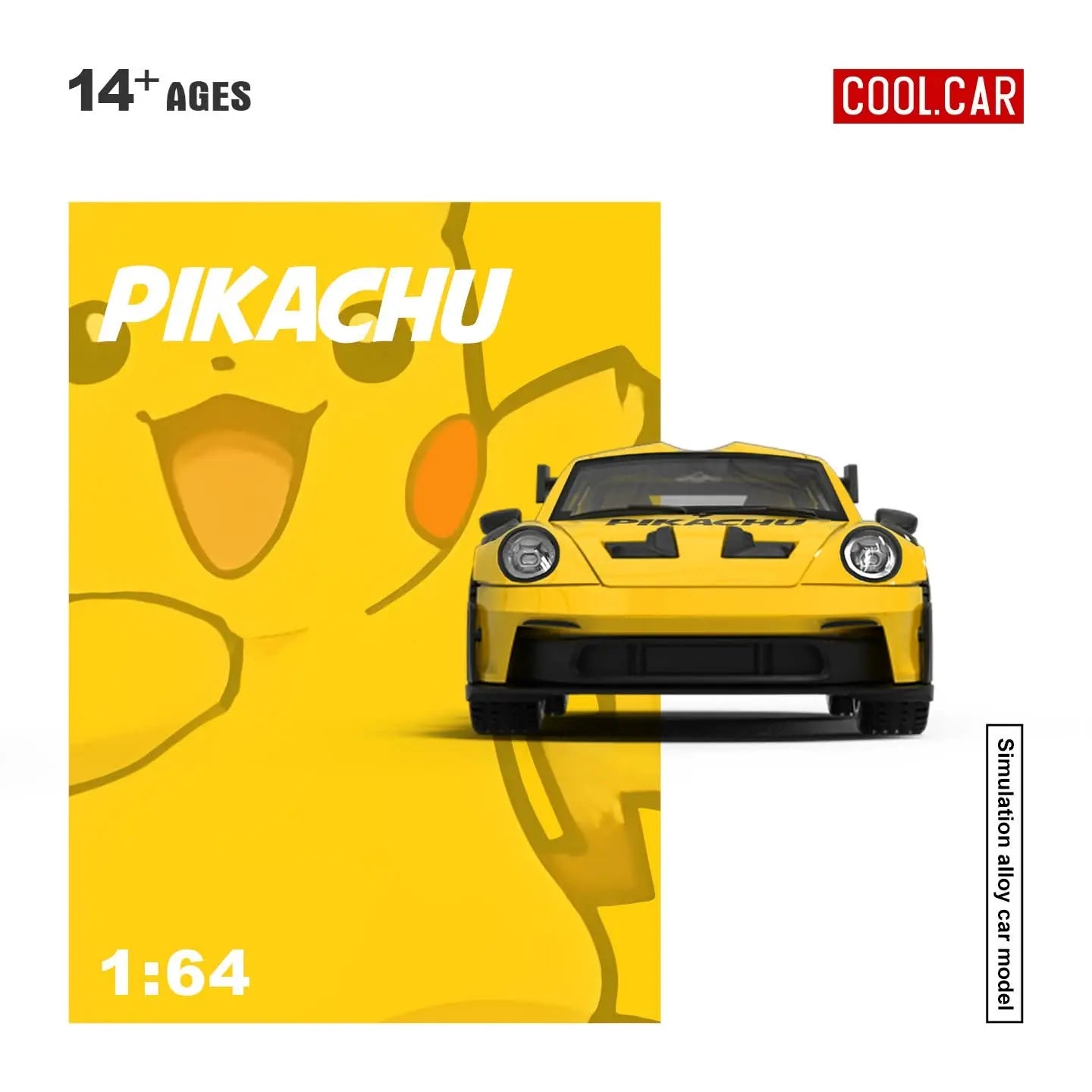PREORDER Cool Car 1:64 Porsche 992 GT3 RS 'Pikachu'