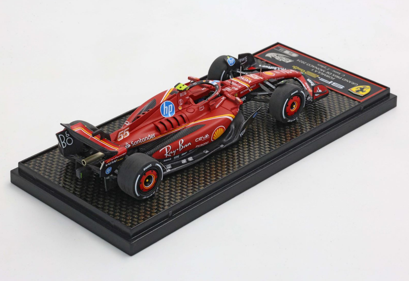 PREORDER BBR 1:43 Ferrari SF24 Monaco GP 2024 Sainz third position
