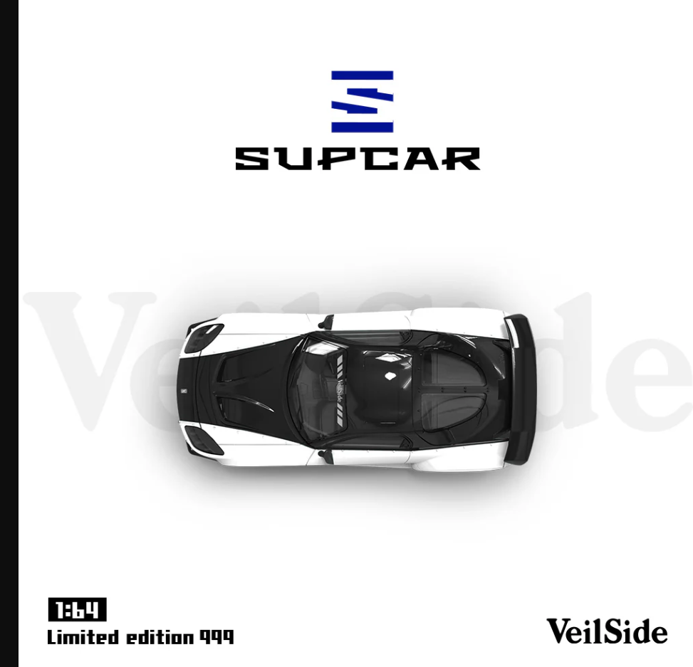 SUPCAR 1:64 Mazda RX-7 Veilside (White/Pink)