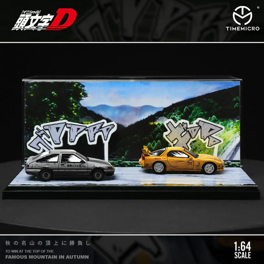 TimeMicro 1:64 Toyota AE86 Initial D Comic Set