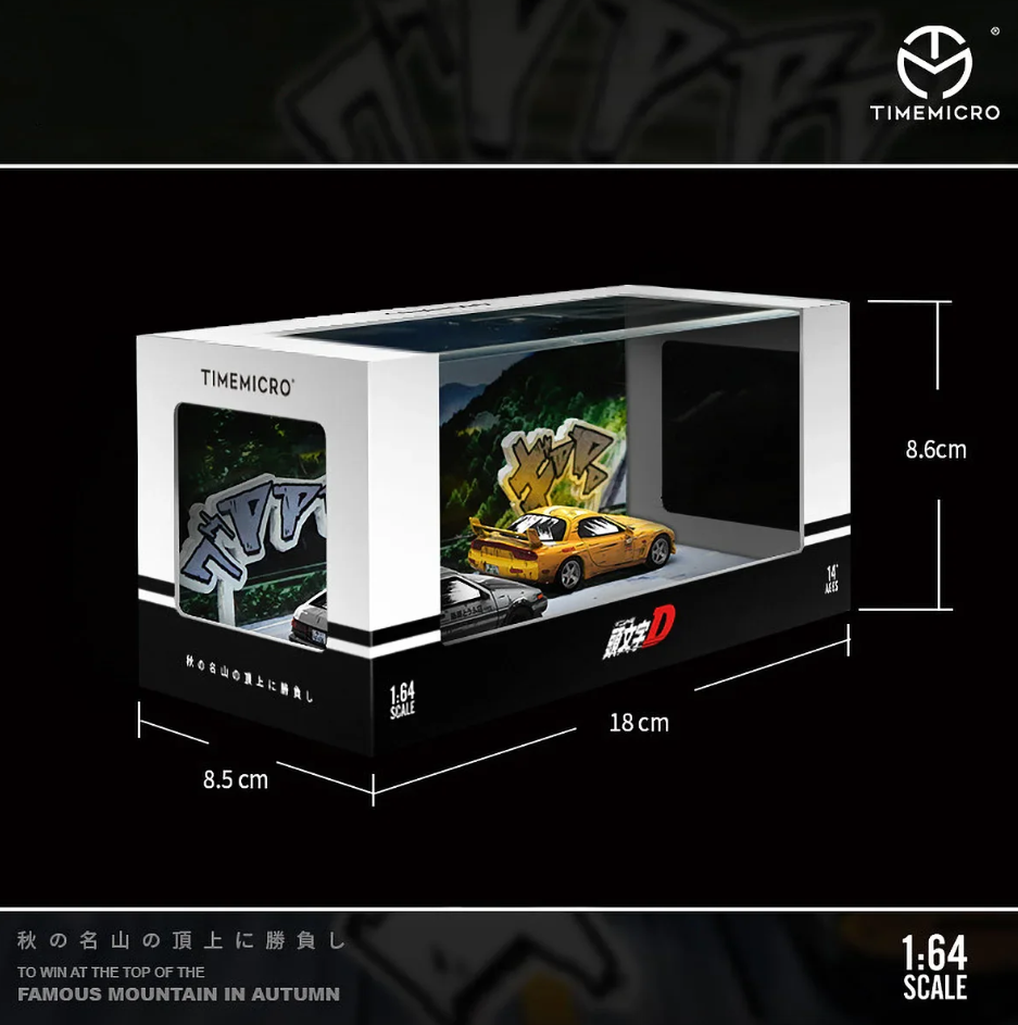 TimeMicro 1:64 Toyota AE86 Initial D Comic Set