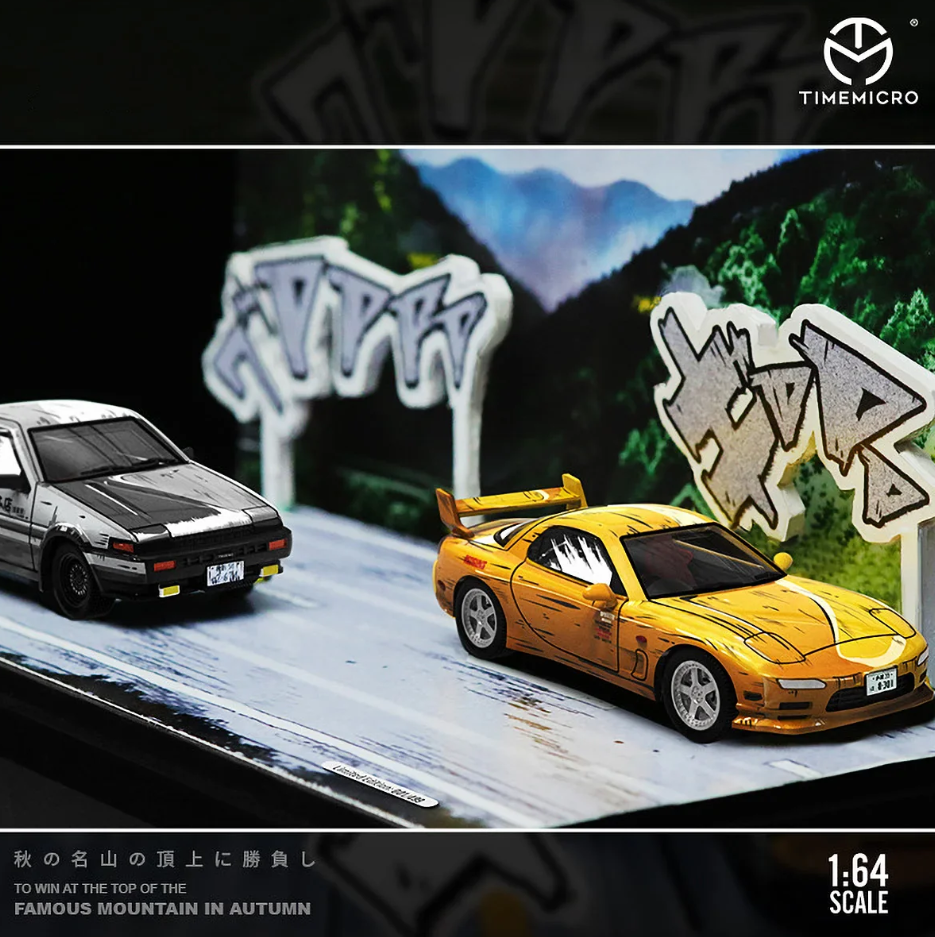 TimeMicro 1:64 Toyota AE86 Initial D Comic Set
