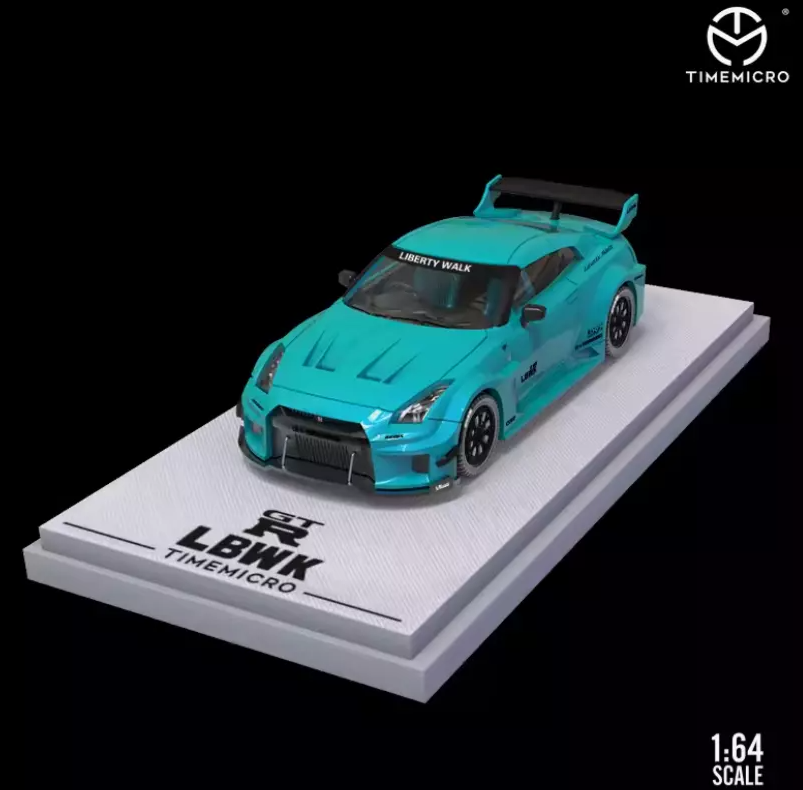 TimeMicro 1:64 Nissan GTR3.0 LBWK Tiffany Blue