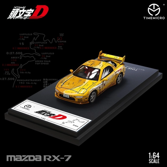 TimeMicro 1:64 Initial-D Mazda RX-7 Comic Style