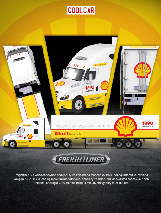PREORDER Cool Car 1:64 Freightliner Container Truck (SHELL)