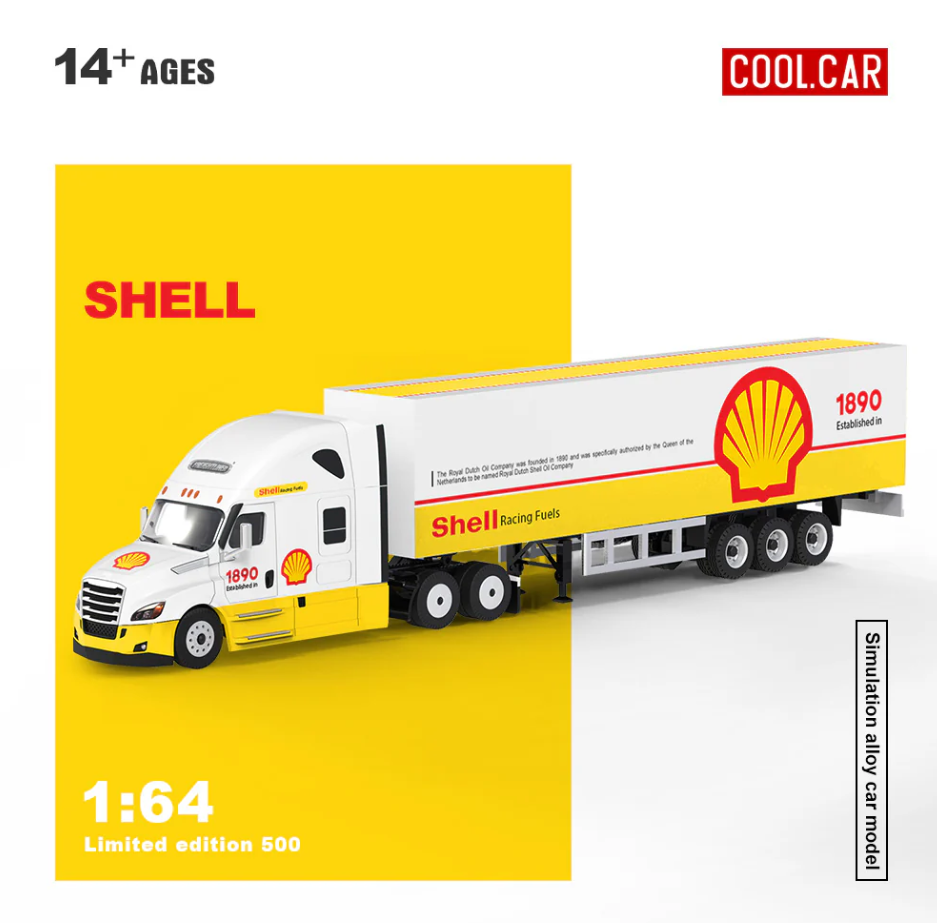 PREORDER Cool Car 1:64 Freightliner Container Truck (SHELL)