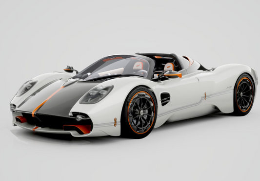 PREORDER BBR 1:18 Pagani Utopia Roadster (Bianco Benny Gloss - Open Roof)