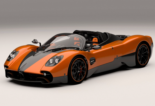 PREORDER BBR 1:18 Pagani Utopia Roadster (Arancio St. Tropez) - Open Roof