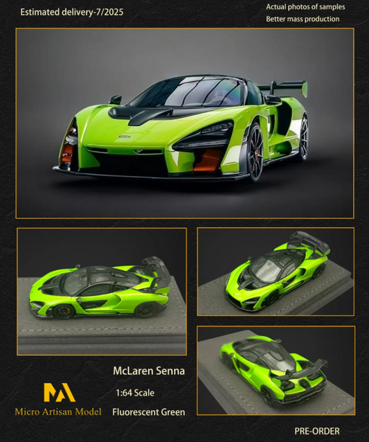 Micro Artisan 1:64 McLaren Senna (Green)