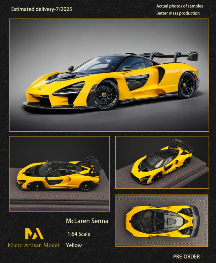 Micro Artisan 1:64 McLaren Senna (Yellow)