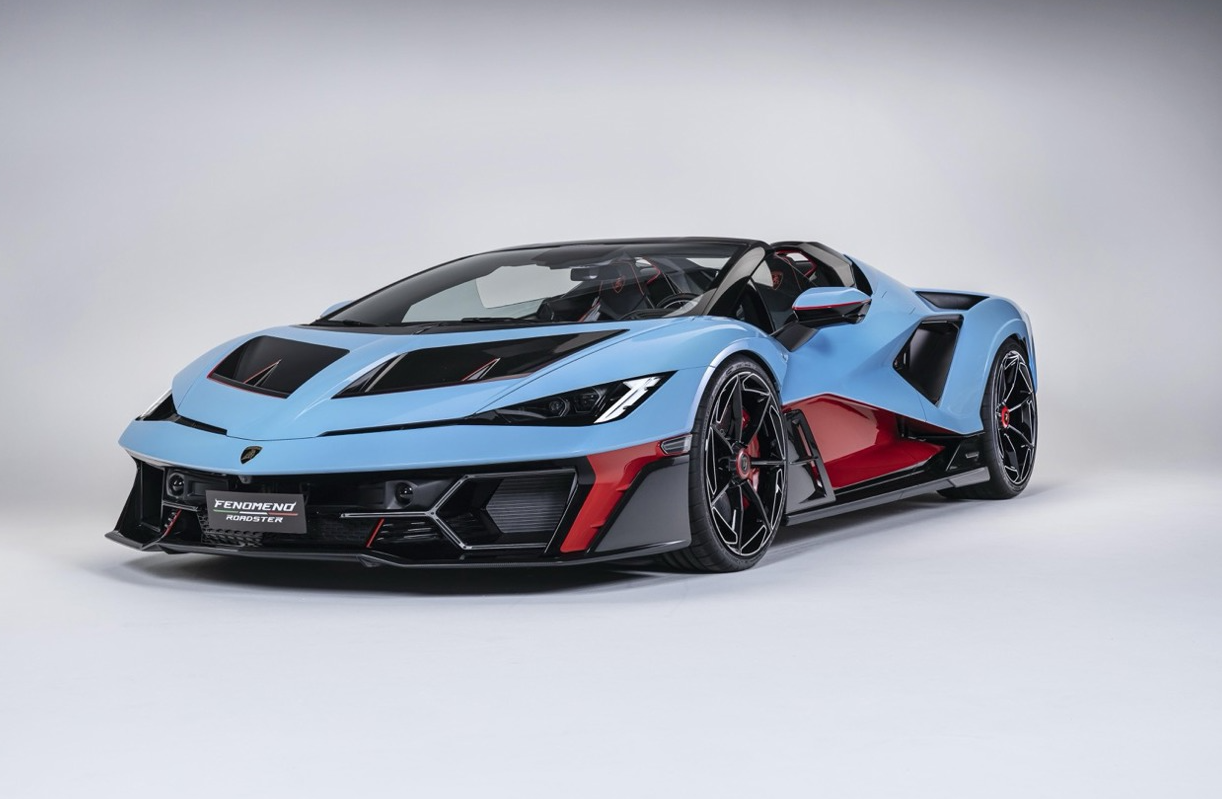 PREORDER MR Collection 1:18 Lamborghini Fenomeno (Blu Cepheus / Rosso Mars)