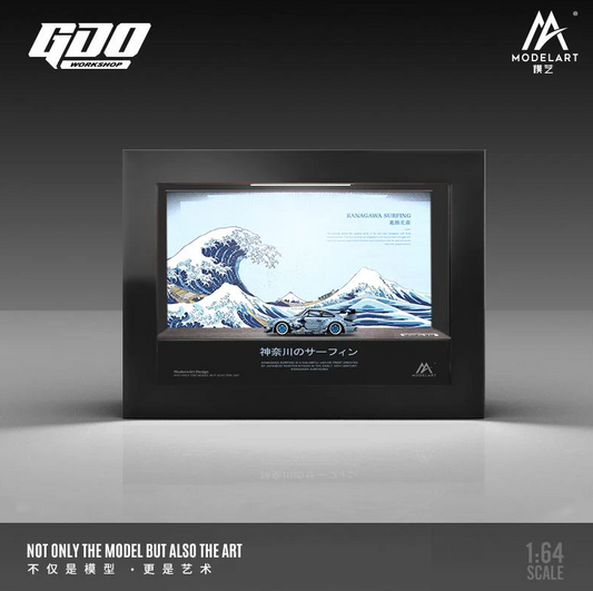 GDO x Time Micro 1:64 Diorama Photo Frame set for Porsche 964 RWB