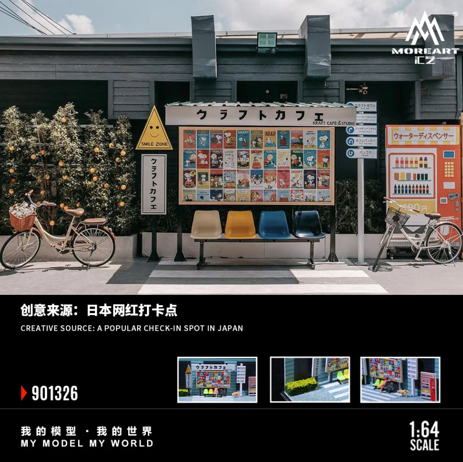 PREORDER Moreart 1:64 Daily Life in Front of a Cafe