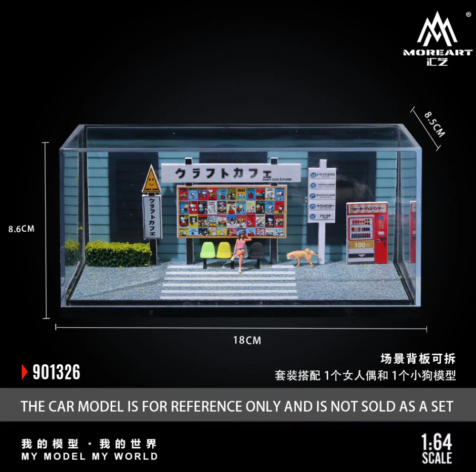 PREORDER Moreart 1:64 Daily Life in Front of a Cafe