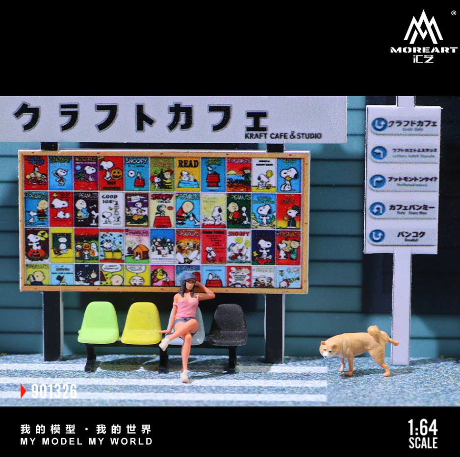 PREORDER Moreart 1:64 Daily Life in Front of a Cafe