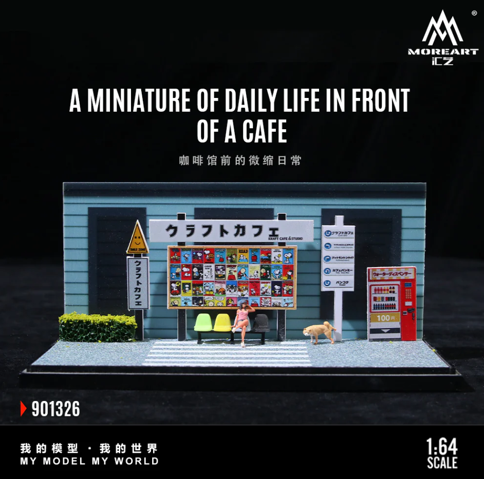 PREORDER Moreart 1:64 Daily Life in Front of a Cafe