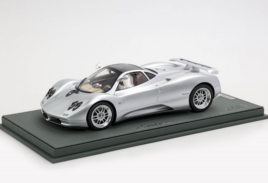 PREORDER BBR 1:18 Pagani ZONDA C12 001 1999 Silver 20th anniversary restoration