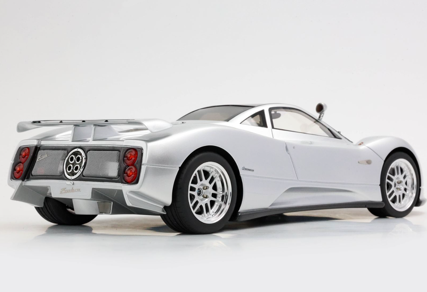 PREORDER BBR 1:18 Pagani ZONDA C12 001 1999 Silver 20th anniversary restoration