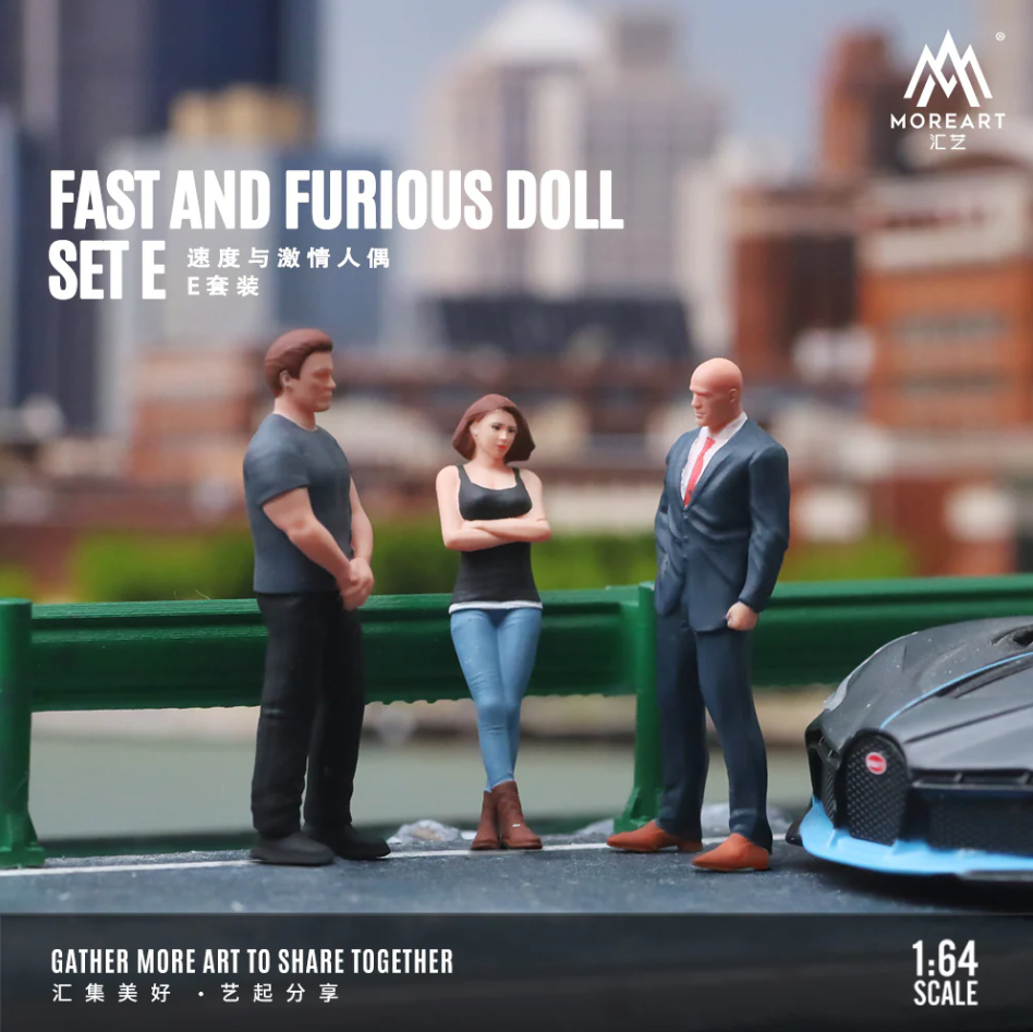 MoreArt 1:64 FAST AND FURIOUS DOLL E SET