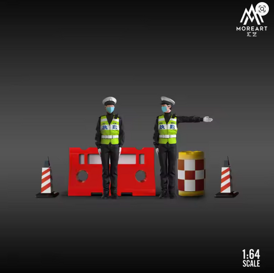 Moreart 1:64 Traffic Police Simulation Doll
