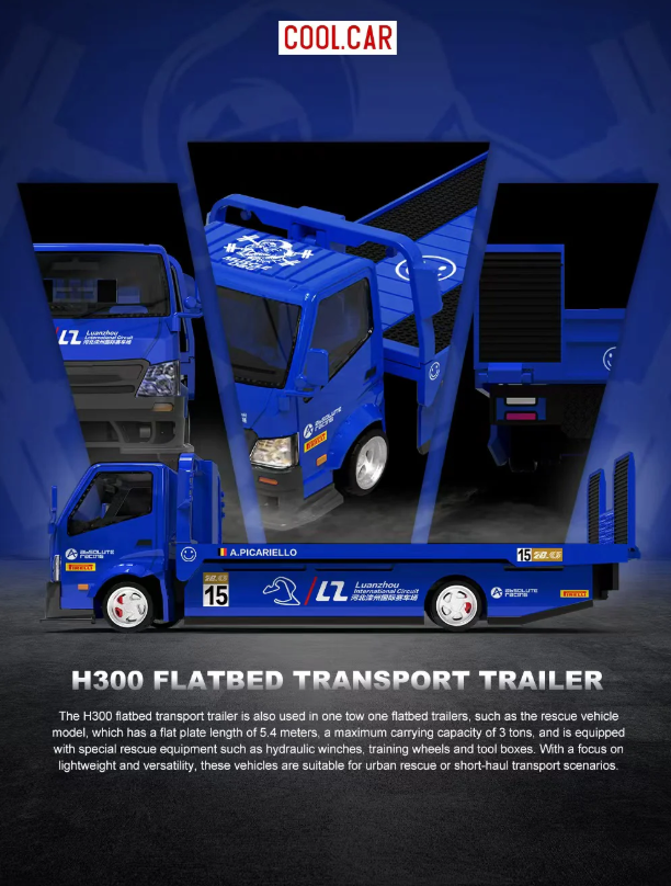 Cool Car 1:64 Hino H300 (Blue No.15)