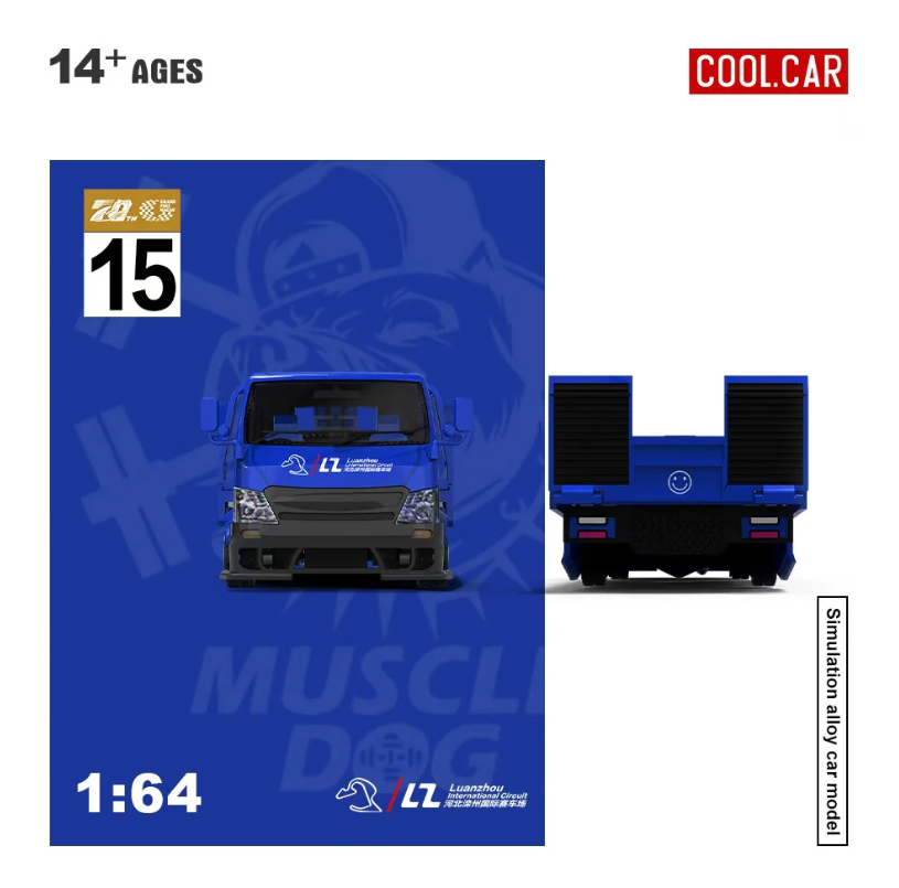 Cool Car 1:64 Hino H300 (Blue No.15)
