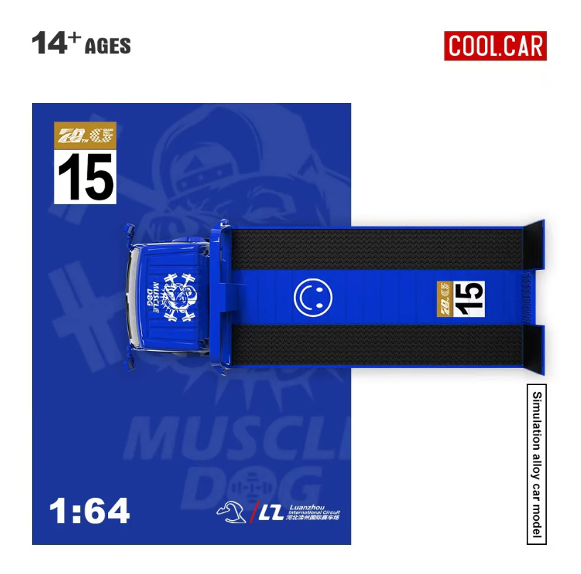 Cool Car 1:64 Hino H300 (Blue No.15)