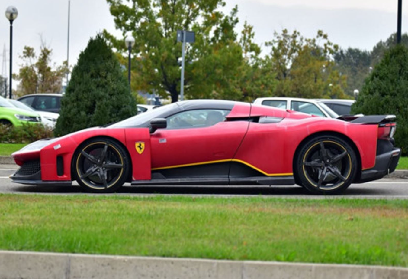 PREORDER BBR Models 1:18 Ferrari F80 (Rosso Magma Matt w/ Yellow Accents)