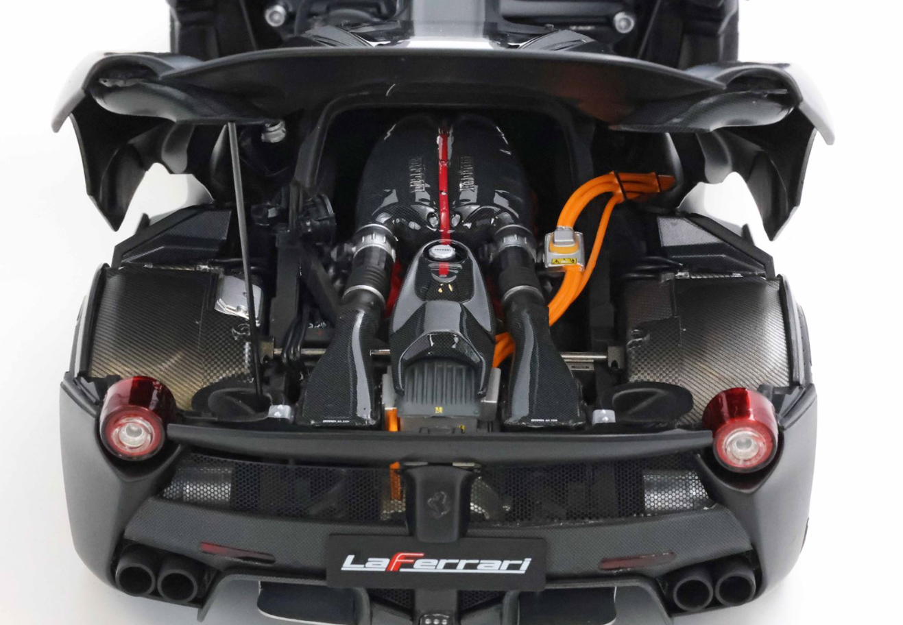 PREORDER BBR 1:18 Ferrari Laferrari 'Open Diecast' (Matt Black) COFFRET
