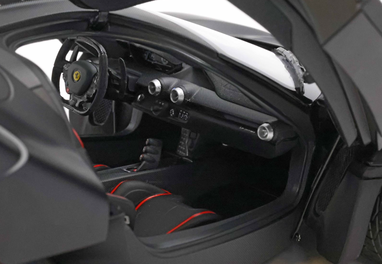 PREORDER BBR 1:18 Ferrari Laferrari 'Open Diecast' (Matt Black) COFFRET