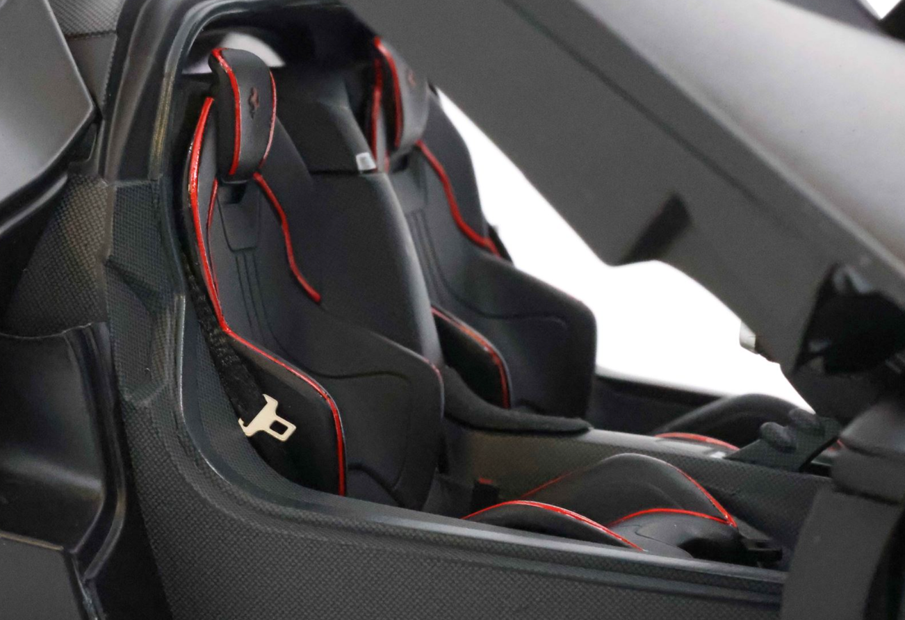 PREORDER BBR 1:18 Ferrari Laferrari 'Open Diecast' (Matt Black) COFFRET