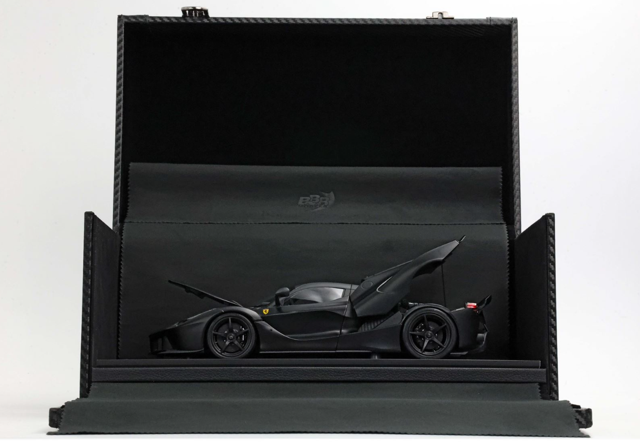 PREORDER BBR 1:18 Ferrari Laferrari 'Open Diecast' (Matt Black) COFFRET