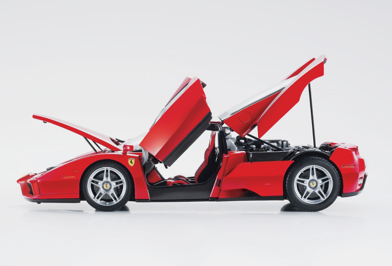 PREORDER BBR 1:18 Ferrari Enzo F60 'Open Diecast' (Rosso Corsa - Silver Wheels) LUXURY PACK