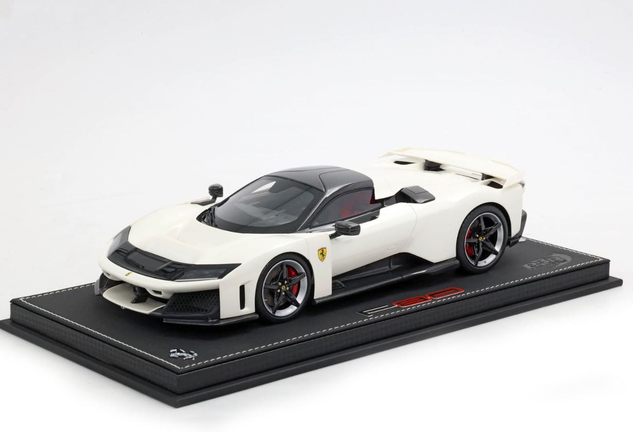 PREORDER BBR 1:18 Ferrari F80 (Bianco Italia - Bicolore Wheels)