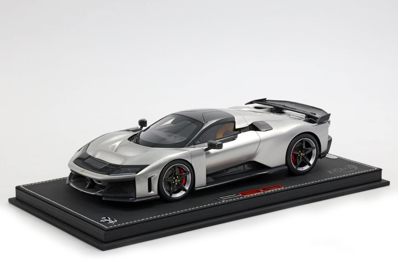 PREORDER BBR 1:18 Ferrari F80 (Glossy Aluminium - Bicolore Wheels)