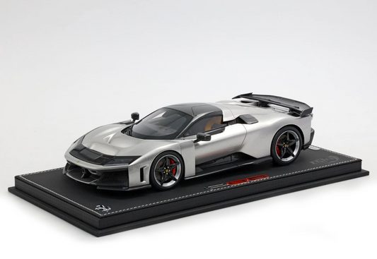 PREORDER BBR 1:18 Ferrari F80 (Glossy Aluminium - Bicolore Wheels)